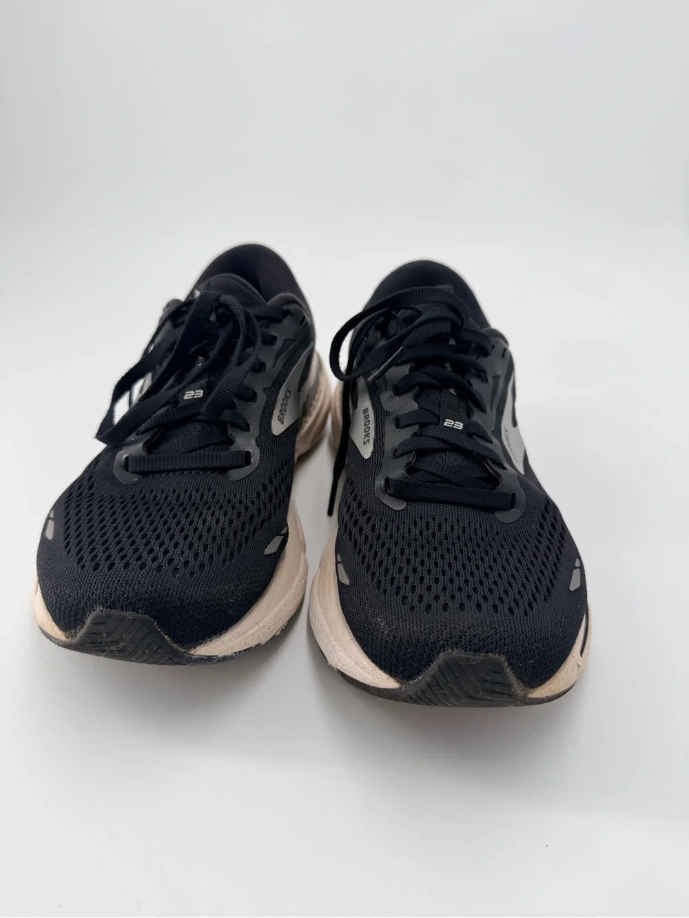 Brooks Women’s Black and Cream Athletic Running Shoes